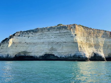 Photo for Beautiful view of Benagil Cave in Carvoeiro Algarve Portugal. Travel concept. view from the boat. - Royalty Free Image