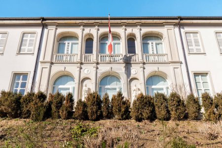 Téléchargez les photos : Vue du musée Vincenzo Vela à Ligornetto, quartier de la ville de Mendrisio, Tessin Suisse - en image libre de droit