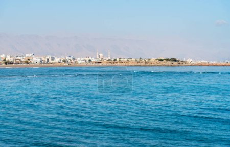 Landschaft mit Panoramablick auf Sur, Sultanat Oman