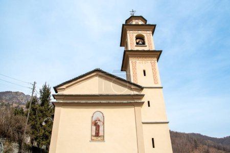 Christian church of Sant Antonio da Padova in Lionza, a hamlet of Centovalli, district of Locarno, in the canton of Ticino, Switzerland