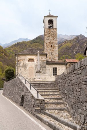The church of San Bartolomeo in Verzasca valley, Locarno district in canton of Ticino, Switzerland