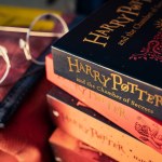 Bangkok, Thailand - February 26, 2023 : A stack of Harry Potter books.