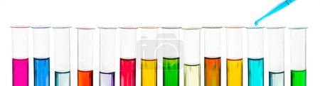 Photo for Test tubes and pipette in the laboratory. - Royalty Free Image