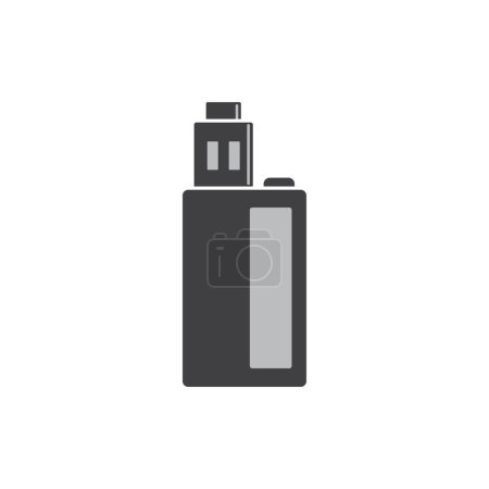 Téléchargez les illustrations : Vape vapeur logo vectoriel illustration icône design - en licence libre de droit