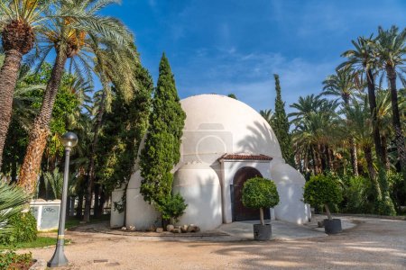 Visitor center building in the palmeral park in the city of Elche. Spain