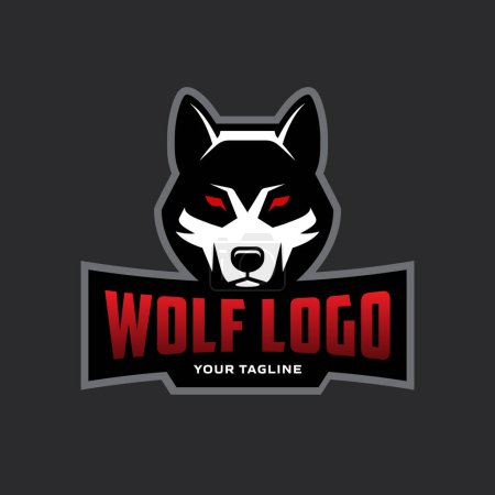 Foto de Logotipo de cabeza de lobo o mascota diseño. - Imagen libre de derechos