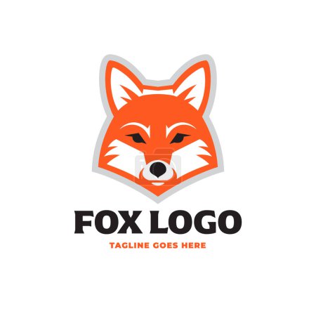 Foto de Logo, icono, mascota o símbolo de la cabeza de zorro. - Imagen libre de derechos