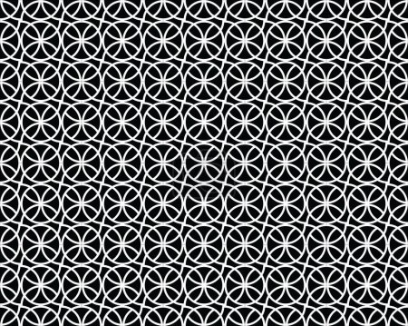 Photo for Seamless background of black and white geometric figures pattern, creative design templates - Royalty Free Image