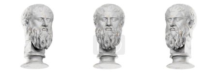 Photo for Immerse yourself in the timeless beauty of Plato's statue in stunning 3D rende - Royalty Free Image