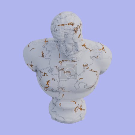 Ottavio Farnese Statue, 3D-Renderings, isoliert, perfekt für Ihre Deko