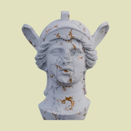 Foto de Athena Parthenos estatua, 3d renders, aislado, perfecto para su desig - Imagen libre de derechos