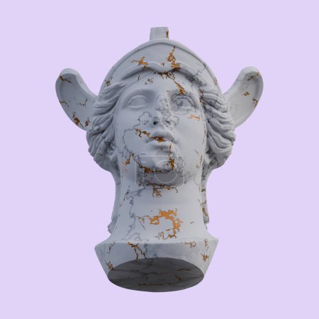 Foto de Athena Parthenos estatua, 3d renders, aislado, perfecto para su desig - Imagen libre de derechos