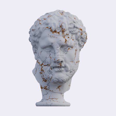 Vatikan Apoxyomenos Statue, 3D-Renderings, isoliert, perfekt für Ihre Desig