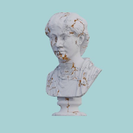 Foto de Estatua de dama romana, 3d renders, aislado, perfecto para su deseo - Imagen libre de derechos