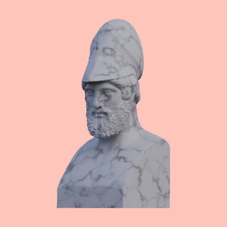 Téléchargez les photos : Statue périclès, rendus 3d, isolé, parfait pour vos envies - en image libre de droit