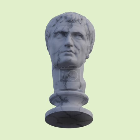Photo for Julius Caesar  statue, 3d renders, isolated, perfect for your desig - Royalty Free Image