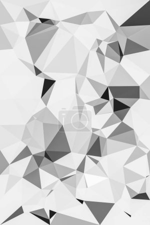 Foto de Fondo de mosaico poligonal gris, plantillas de diseño creativo - Imagen libre de derechos