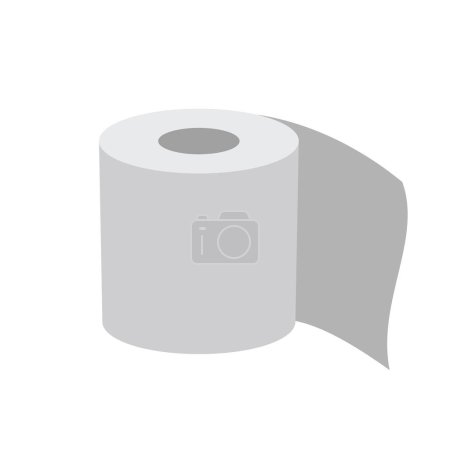 Illustration for Toilet paper roll, vector illustration - Royalty Free Image