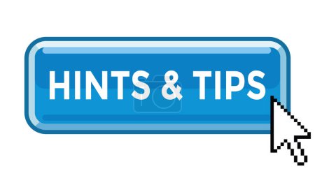 Illustration for Button hints and tips, web icon - Royalty Free Image