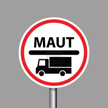 Ilustración de Maut signo de equitación, icono web - Imagen libre de derechos