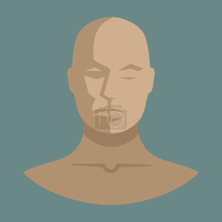 Téléchargez les illustrations : Silhouette homme icône, illustration vectorielle - en licence libre de droit