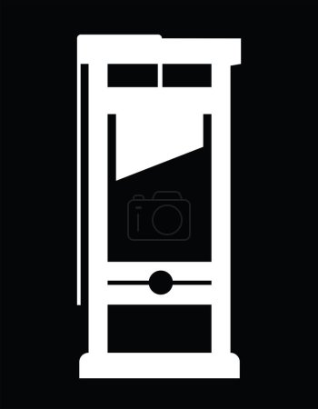 Illustration for Guillotine simple icon, vector illutration - Royalty Free Image