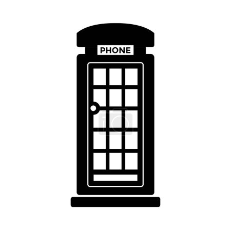 Illustration for Phone booth. vector illustration - Royalty Free Image