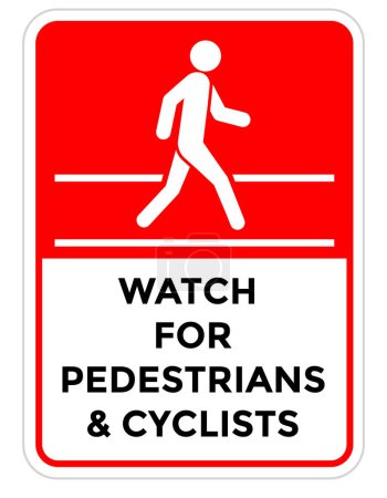 Ilustración de Reloj para peatones y ciclistas signo, hombre caminando, vector de ilustración - Imagen libre de derechos