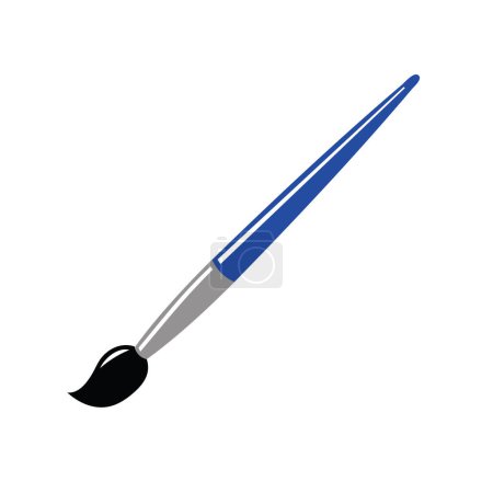 Illustration for Paint brush icon blue color, vector illustration - Royalty Free Image