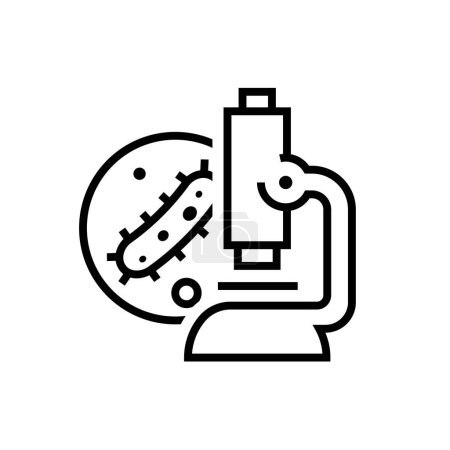 Illustration for Medical microscope icon vector illustration - Royalty Free Image