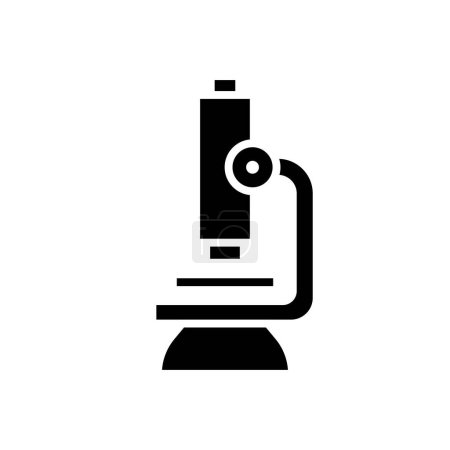 Téléchargez les illustrations : Illustration vectorielle d'icône de microscope médical - en licence libre de droit