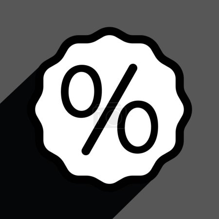Illustration for Discaunt icon, percent symbol, vector illustration - Royalty Free Image