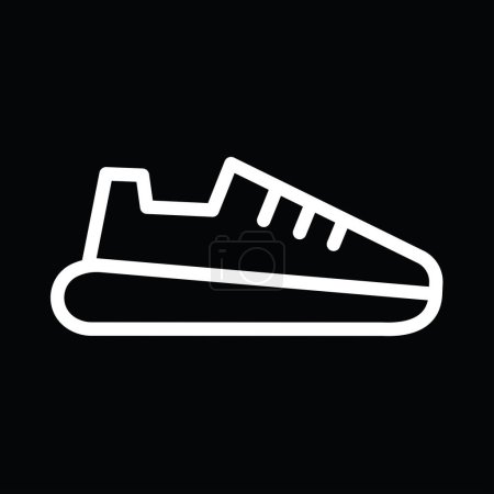 Ilustración de Zapato deportivo, zapato de correr, icono, ilustración de vectores - Imagen libre de derechos