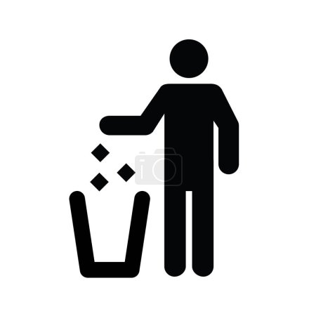 Illustration for Do not litter icon, vector illustration - Royalty Free Image