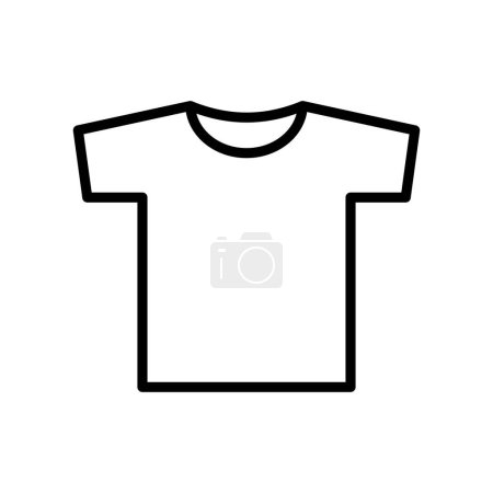 Téléchargez les illustrations : T-shirt icône simple, illustration vectorielle - en licence libre de droit