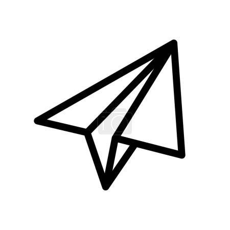Illustration for Paper plane icon, vector illustration - Royalty Free Image