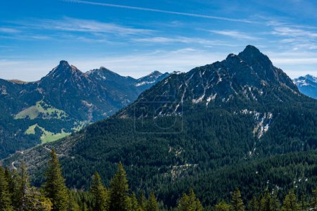 Photo for A leisurely hike from Zoeblen Zugspitzblick to the Schoenkahler in the beautiful Tannheimer Valley - Royalty Free Image