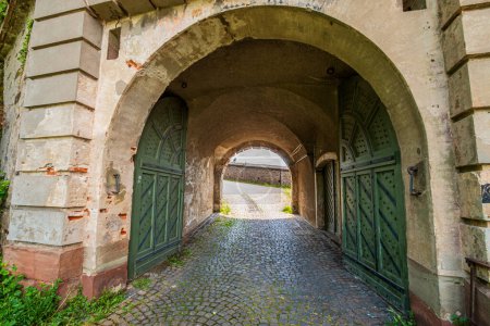 Photo for Rear entrance to Ehrenbreitstein Fortress, middle guard on Felse - Royalty Free Image