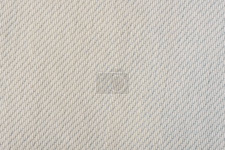 Foto de Primer plano de un fondo de textura de jeans de color blanco. - Imagen libre de derechos