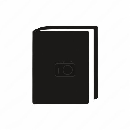 Illustration for Black book simple icon - Royalty Free Image
