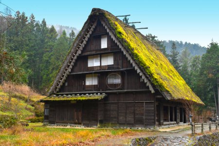 Photo for Ancient Japanese home at Hida Folk Village, Takayama, Japan. - Royalty Free Image