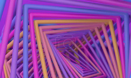 Foto de Estructura abstracta, diseño de fondo colorido, renderizado 3d - Imagen libre de derechos