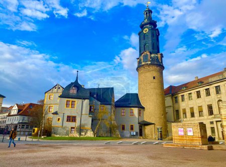 Téléchargez les photos : Vieille ville historique de Weimar en Allemagne de l'Est - en image libre de droit