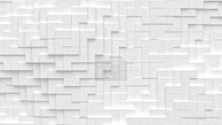 Photo for Background from random cubes, blocks - Royalty Free Image