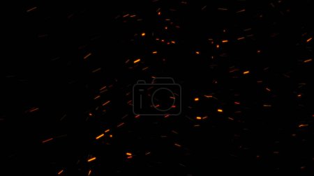 Photo for Burning ash background. Sparks backdrop. Flickering abstract Particles - Royalty Free Image