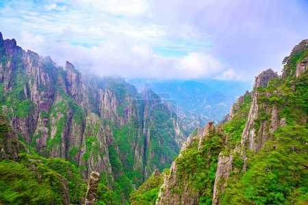 Voyage à la montagne jaune en Chine