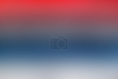 Téléchargez les photos : Horizontal, doux, flou transitions de couleur, bleu rouge et blanc.Illustration conceptuelle fond - en image libre de droit