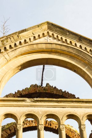 Detail shot of the arch at the front of Hagios Georgios, Greek Orthodox Church. Osmaneli-Bilecik-Turkey