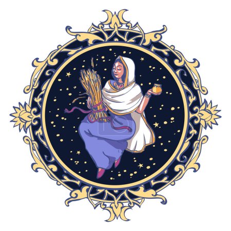 Photo for Astrological symbol on white background - Virgo - Royalty Free Image
