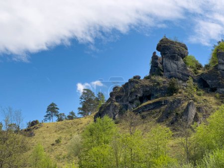 Rocks for climbing in Franconian Switzerland, Bavaria Germany
